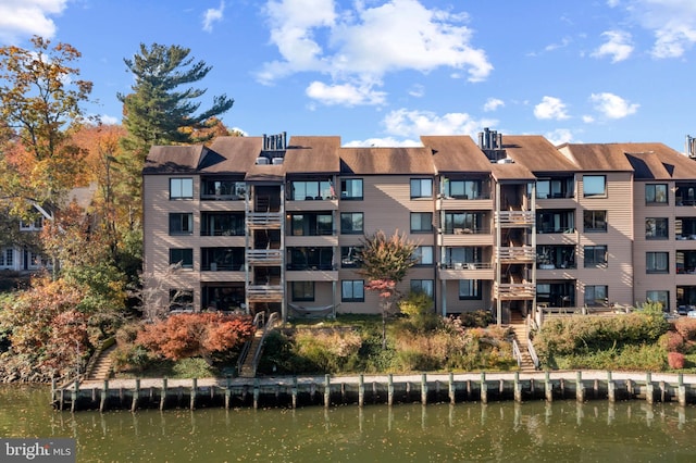 view of property featuring a water view