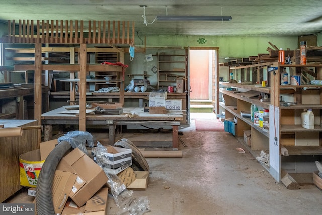 view of storage room