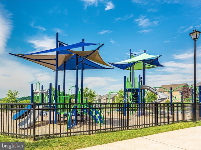 view of jungle gym