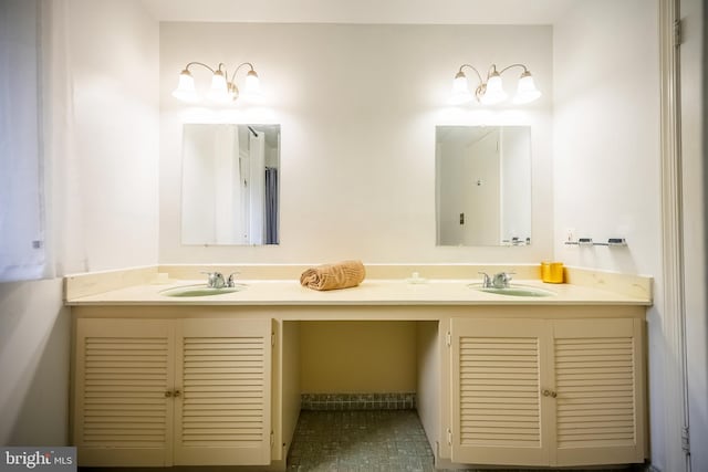 bathroom with vanity