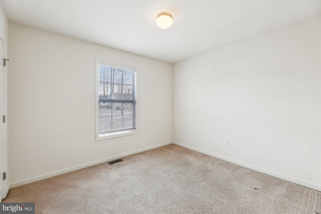 spare room featuring carpet floors