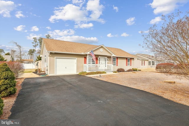 ranch-style house with a garage