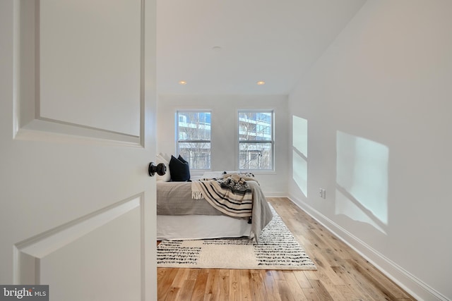 interior space featuring light wood-type flooring