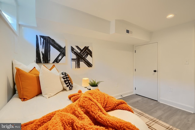 interior space featuring wood-type flooring