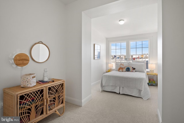 bedroom featuring carpet flooring