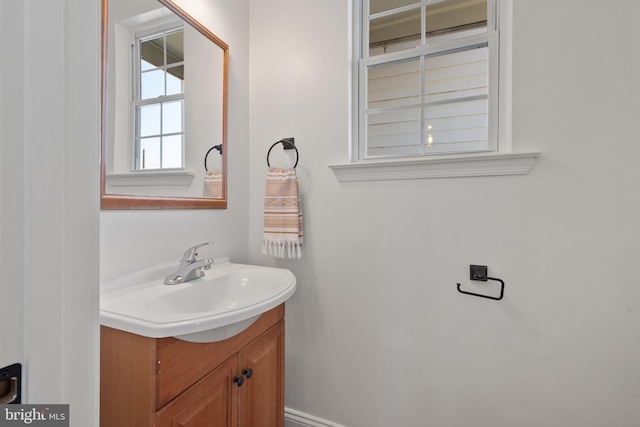 bathroom featuring vanity