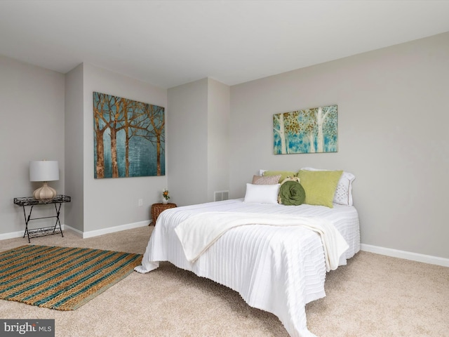 bedroom featuring carpet flooring