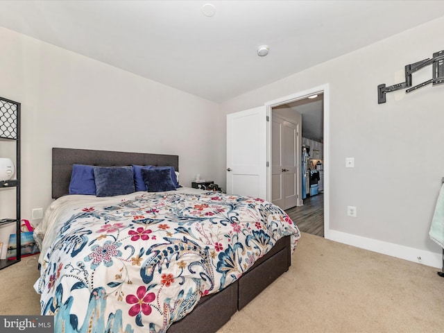 bedroom featuring carpet flooring