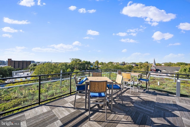 view of wooden terrace