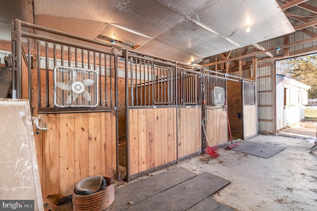 view of horse barn