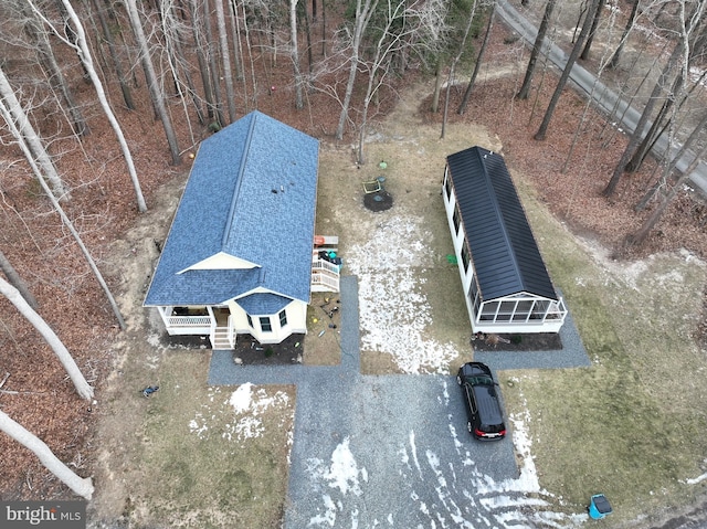 birds eye view of property