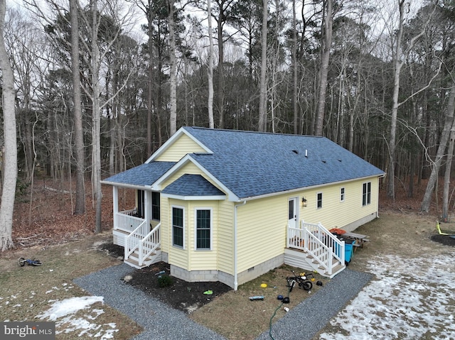 view of front of property