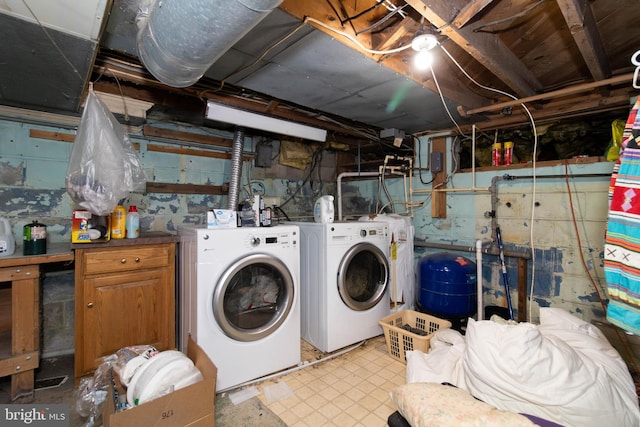 washroom featuring separate washer and dryer