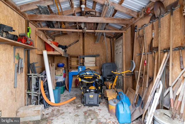 view of storage room