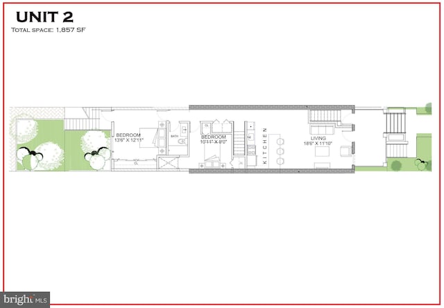 757 Columbia Rd NW, Washington, DC 20001 - floor plan