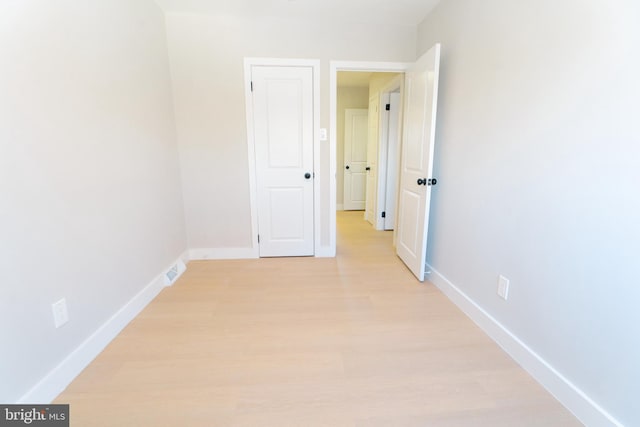 interior space featuring light wood-type flooring