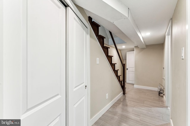 interior space featuring light hardwood / wood-style floors