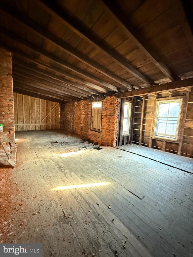 view of attic