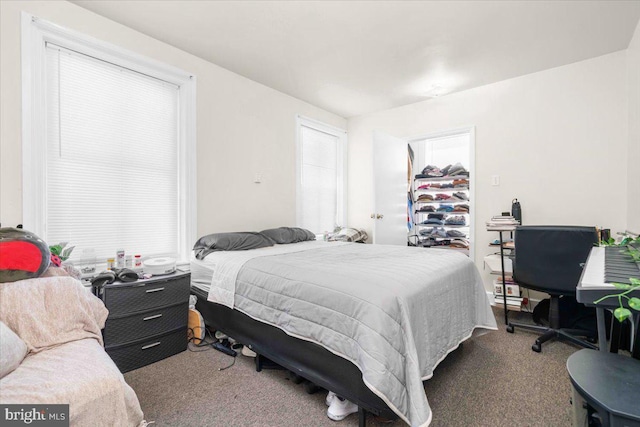 bedroom with carpet flooring