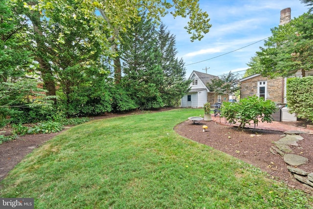 view of yard featuring a patio area