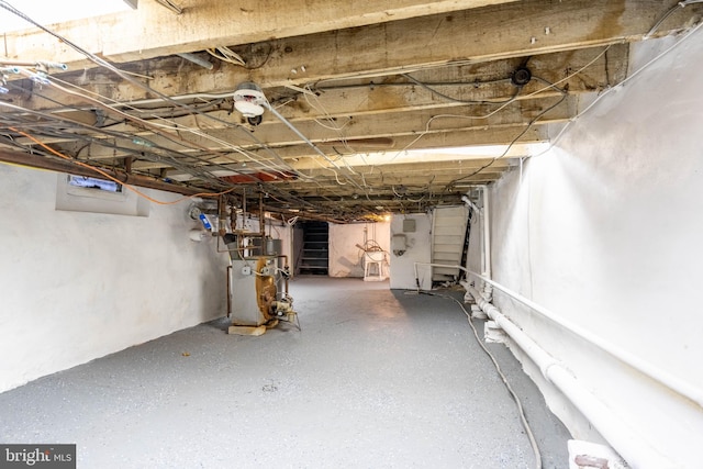 view of basement