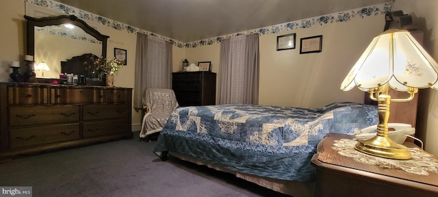 bedroom with carpet floors