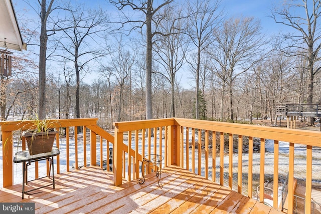 view of wooden terrace