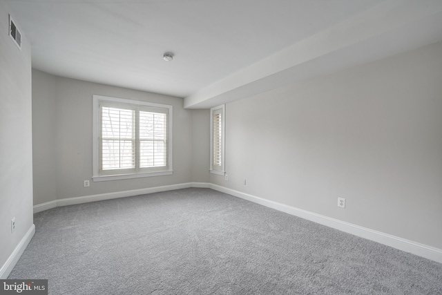 view of carpeted empty room