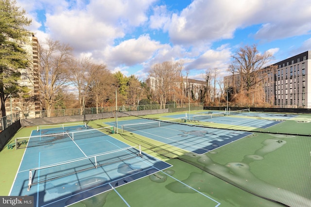 view of tennis court