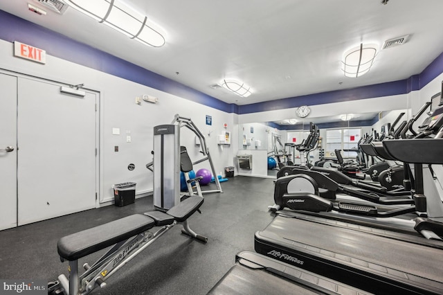 view of exercise room