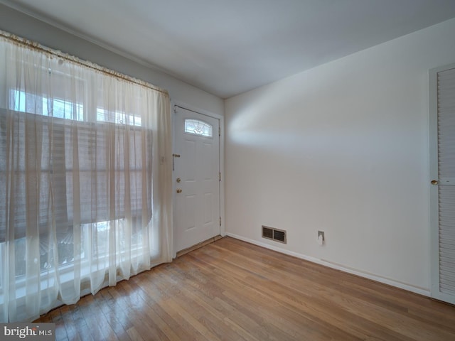 entryway featuring wood-type flooring