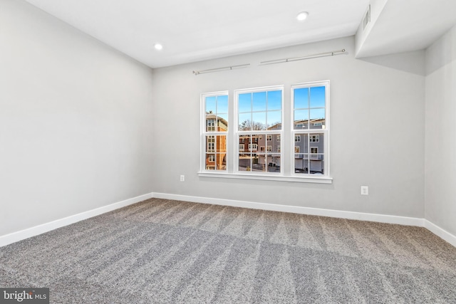 view of carpeted empty room