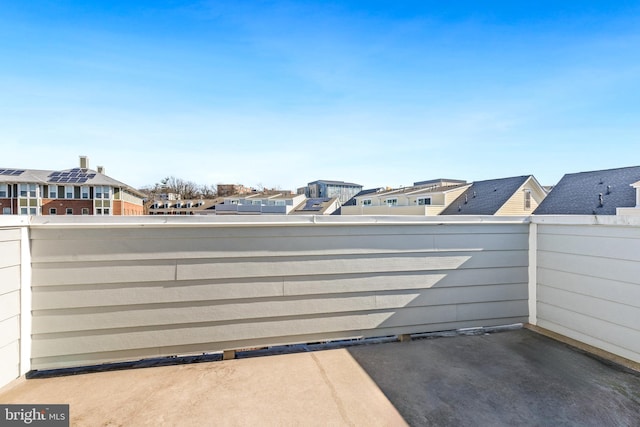 view of patio / terrace with a balcony