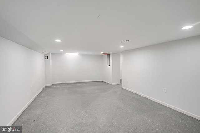 view of basement