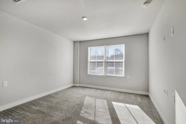 view of carpeted empty room