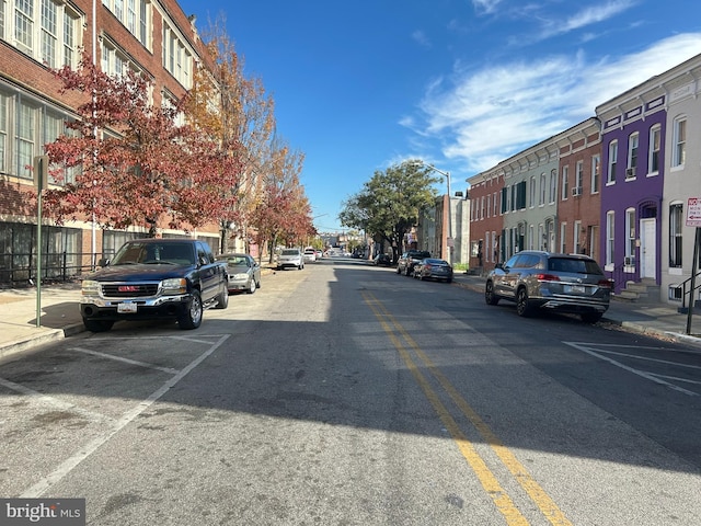 view of road