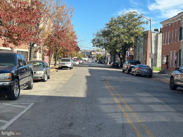 view of road