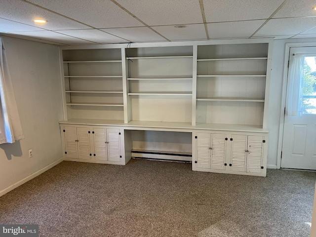 closet featuring a baseboard heating unit