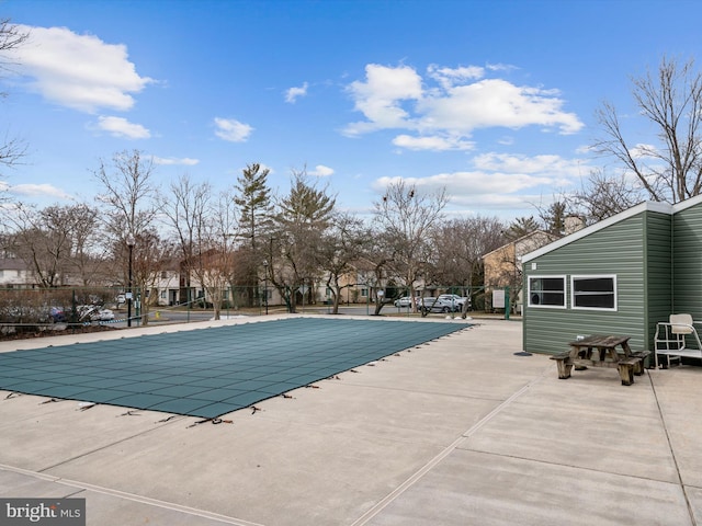 view of pool with a patio