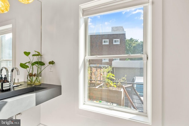 interior details with sink