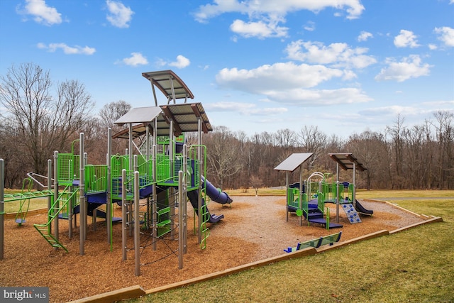 view of jungle gym