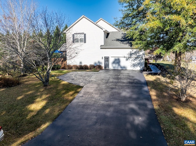 view of front property with a front yard