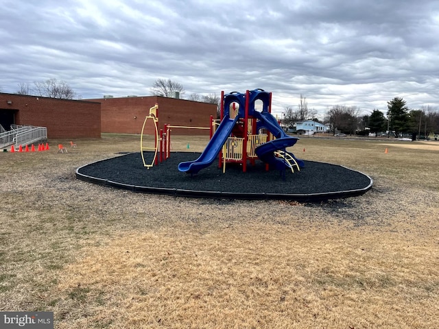 view of jungle gym