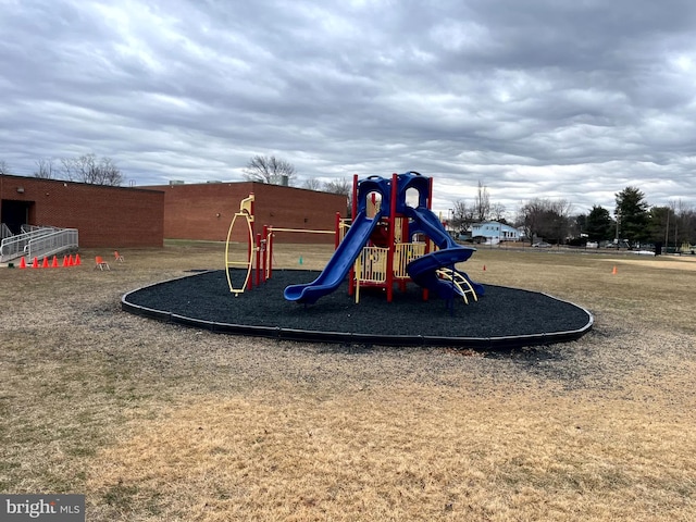 view of jungle gym