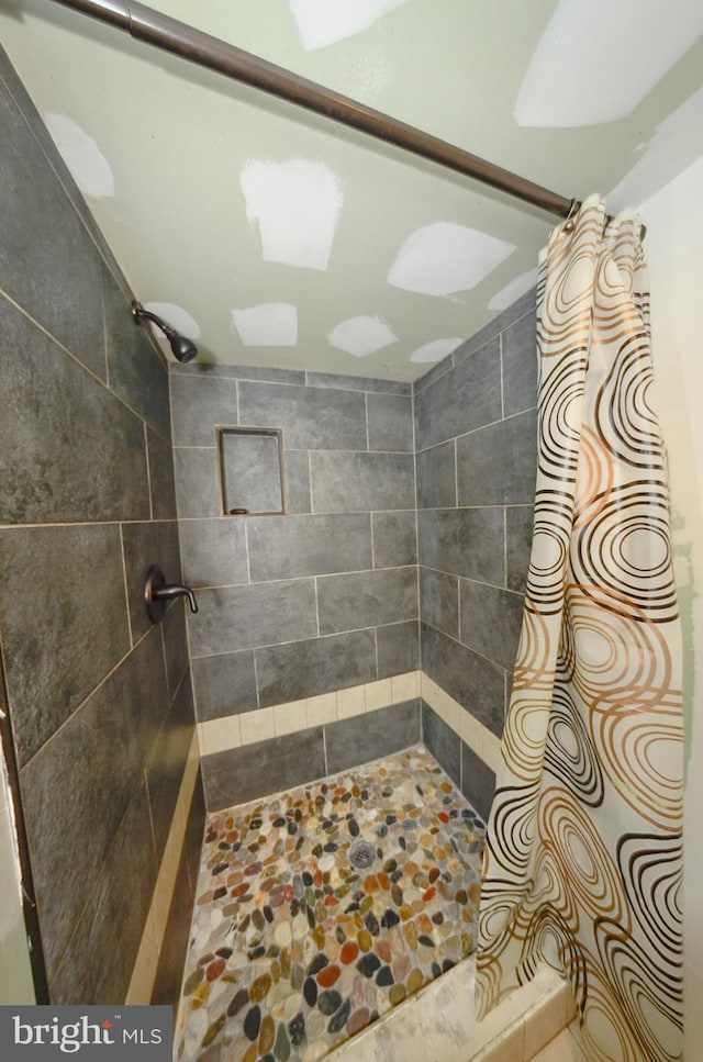 bathroom with walk in shower