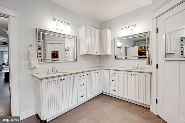 bathroom featuring vanity