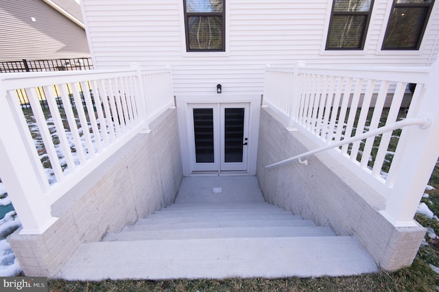 view of stairway