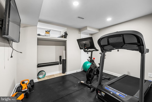 view of workout room