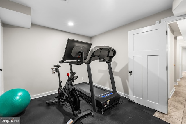 view of workout room