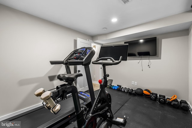 view of exercise room